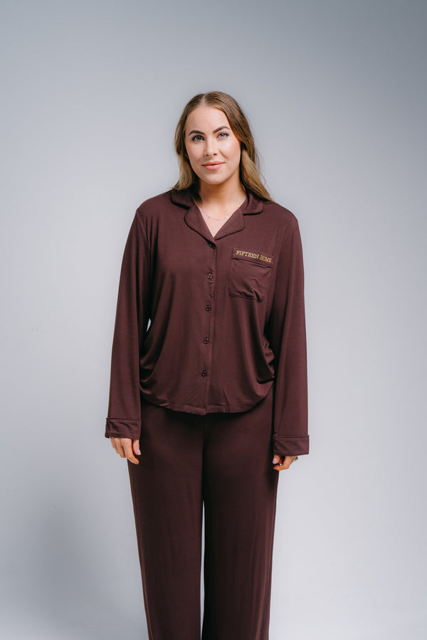 Women's Full Length PJ Set - HOT COCOA
