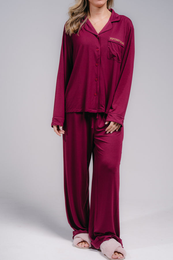 Women's Full Length PJ Set - BERRY DREAMS