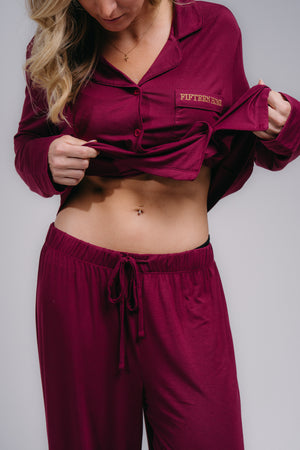 Women's Full Length PJ Set - BERRY DREAMS