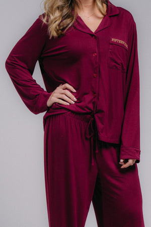 Women's Full Length PJ Set - BERRY DREAMS