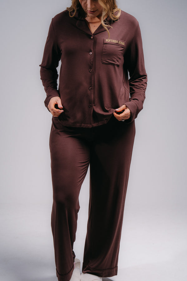 Women's Full Length PJ Set - HOT COCOA