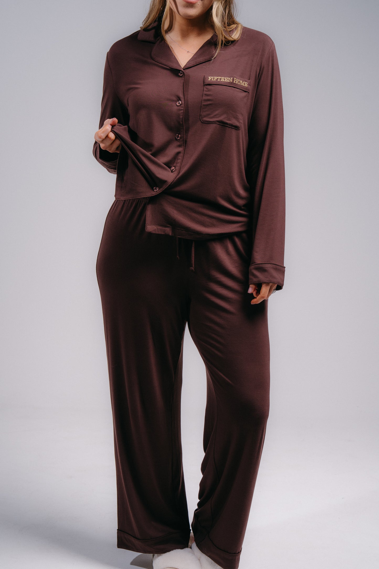 Women's Full Length PJ Set - HOT COCOA
