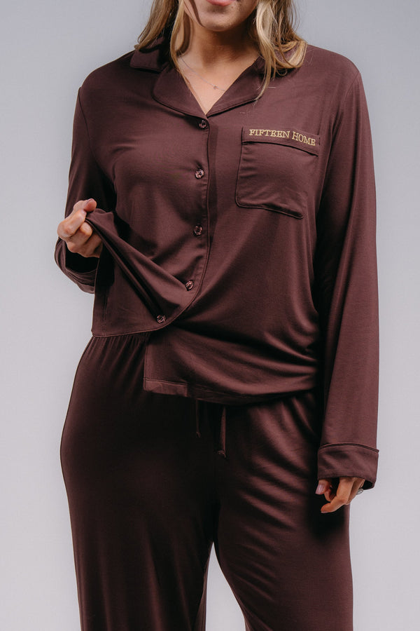 Women's Full Length PJ Set - HOT COCOA