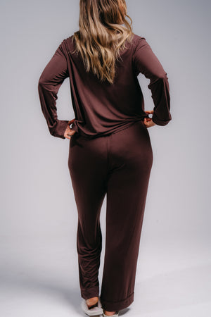 Women's Full Length PJ Set - HOT COCOA