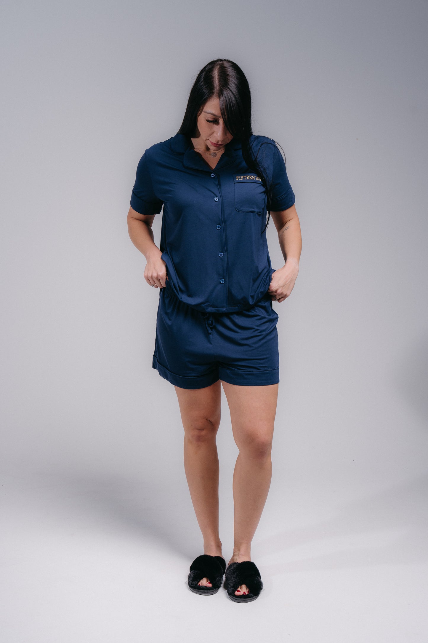 Women's PJ Set - MIDNIGHT BLUE