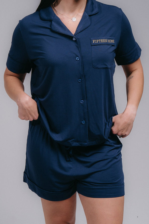 Women's PJ Set - MIDNIGHT BLUE