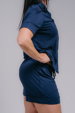 Women's PJ Set - MIDNIGHT BLUE