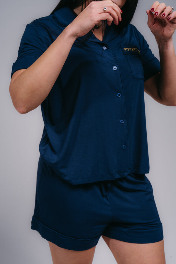 Women's PJ Set - MIDNIGHT BLUE