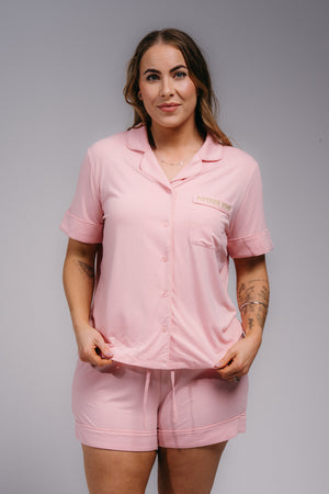 Women's PJ Set - PASTEL PINK