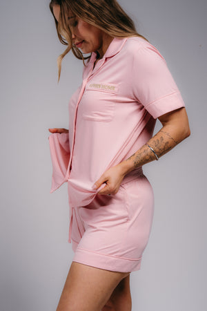 Women's PJ Set - PASTEL PINK