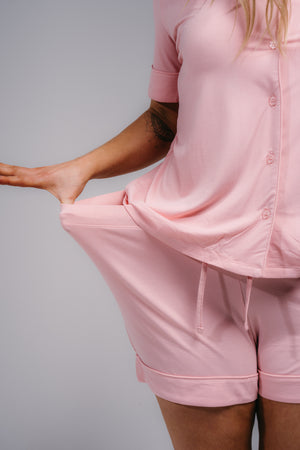 Women's PJ Set - PASTEL PINK